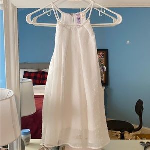 super cute white polka dot blouse